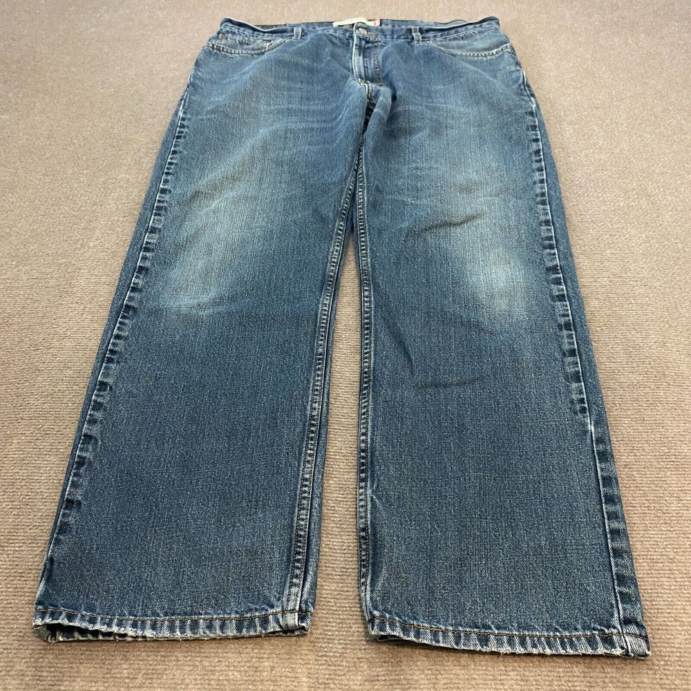 Vtg Levi's 505 Jeans Mens 40 Fits 39x30 Blue‎ Denim Y2K Distressed Straight 90s